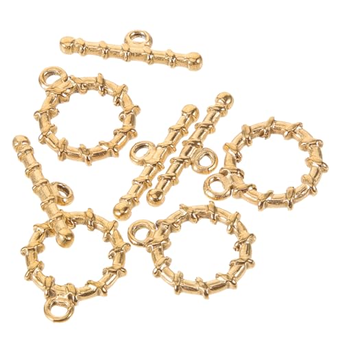 Angoily 4 Sätze Toggle Verschlüsse für Schmuckherstellung und Armbandverbindungen für DIY Projekte und Reparaturen Leicht und Kompakt Passend für Verschiedene Anhänger von Angoily