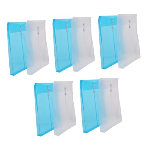 Angoily 4 Sätze Transparent Dokumententaschen Pack Aktenhüllen Verschiedenen Farben Praktische Reißverschlusstaschen für Prüfungsunterlagen und Bürobedarf Zufällige Farbe von Angoily