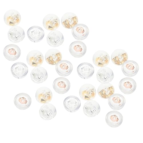 Angoily 4 Sätze Transparente Silikon Ohrstecker Verschlüsse Hypoallergen Langlebig Einfach Zu Verwenden Für Diy Schmuckzubehör Und Ohrstecker Accessoires 30 Stück * 4 von Angoily