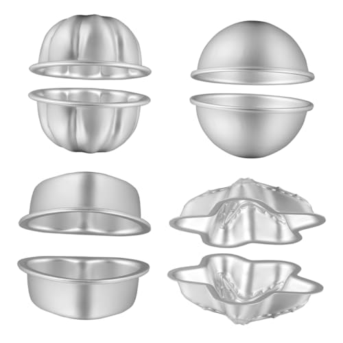 Angoily 4 Satz Form für Badesalzkugeln Badesalz Bombe Schimmel Kuchenform Formformen für Badebomben DIY -Backwerkzeug Badebombenform Silber Angoily 4 Satz Form für Badesalzkugeln Badesalz Bombe Schimmel Kuchenform Formformen für Badebomben DIY -Backwerkzeug Badebombenform Silber von Angoily