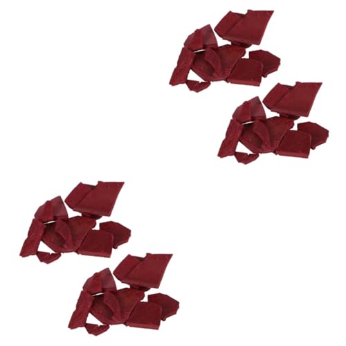 Angoily 4 Stk. DIY Kerzenfärbemittel Sojawachs Farbstoff Tiefrot pro Packung Geruchlos Hautfreundlich Schnelles Auflösen für Sojawachs und Paraffin für Bunte Kerzenherstellung zu Hause von Angoily