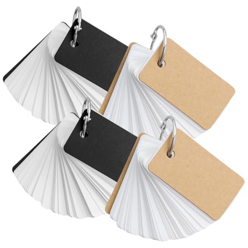 Angoily 4 Stück Blanko Lernkarten Teilig mit Ringbindung Wiederbeschreibbare Karteikarten aus Hochwertigem Papier Kompakte Vokabelkarten für Englisch Wörter für Schule Studium und Notizen Angoily 4 Stück Blanko Lernkarten Teilig mit Ringbindung Wiederbeschreibbare Karteikarten aus Hochwertigem Papier Kompakte Vokabelkarten für Englisch Wörter für Schule Studium und Notizen von Angoily