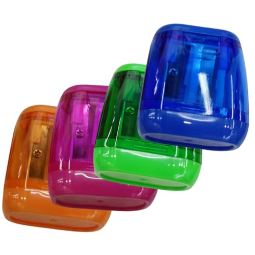 Angoily 4 Stück Bleistiftspitzer Für Tragbare Anspitzer Handspitzer Farbige Handspitzer Bleistiftspitzer Zum Zeichnen Für Das Klassenzimmer Kleine Manuelle Anspitzer von Angoily