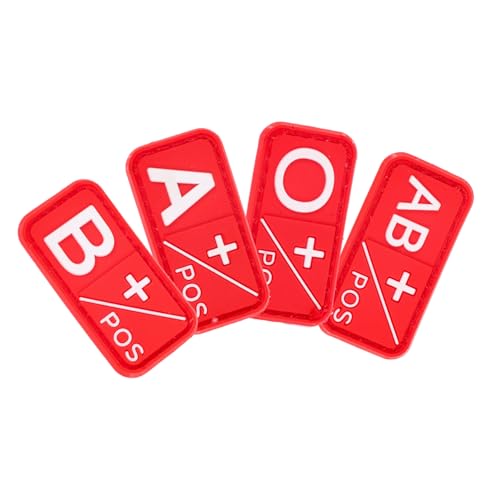 Angoily 4 Stück Blutgruppen- Chenille-buchstaben-patches Stifte Masse Kleidungsflecken Für Löcher Aufnäher Für Vintage-kleidung Hosenflicken Lustige Stifte Rot Pvc Angoily 4 Stück Blutgruppen- Chenille-buchstaben-patches Stifte Masse Kleidungsflecken Für Löcher Aufnäher Für Vintage-kleidung Hosenflicken Lustige Stifte Rot Pvc von Angoily