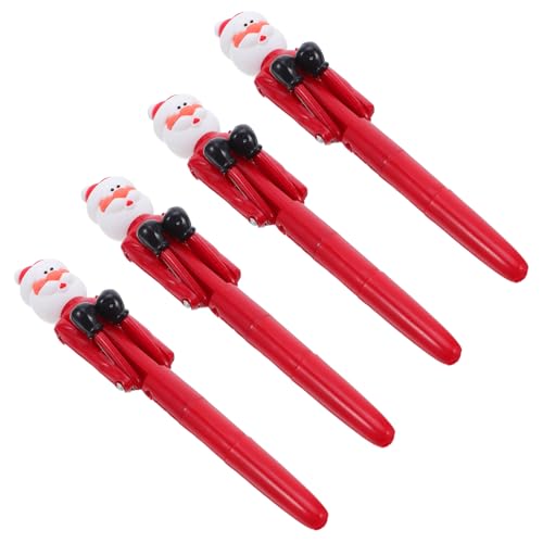 Angoily 4 Stück Boxing-stift Santa Claus Kugelschreiber Lustige Weihnachts-stifte mit Punching-funktion Interaktives Schreibgerät für Büro Schule und Festliche Party-geschenke Angoily 4 Stück Boxing-stift Santa Claus Kugelschreiber Lustige Weihnachts-stifte mit Punching-funktion Interaktives Schreibgerät für Büro Schule und Festliche Party-geschenke von Angoily