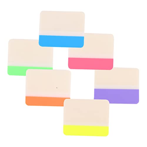Angoily 4 Stück Bunte Haftnotizen Farbige Index Sticker für Schüler Selbstklebend Transparente Notizetiketten für Kreative Organisation und Notizen für Schule und Büro von Angoily