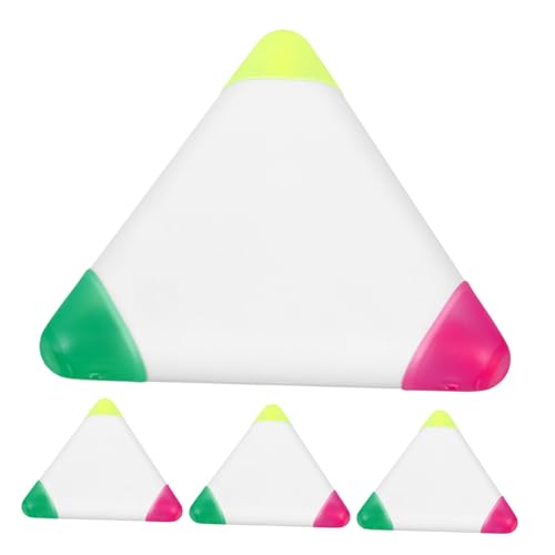 Angoily 4 Stück Bunte Hochlighter Kreativer Dreiecksform Tragbare Marker für Kunst und Schule Markieren von Notizen und Wichtigen Informationen Angoily 4 Stück Bunte Hochlighter Kreativer Dreiecksform Tragbare Marker für Kunst und Schule Markieren von Notizen und Wichtigen Informationen von Angoily