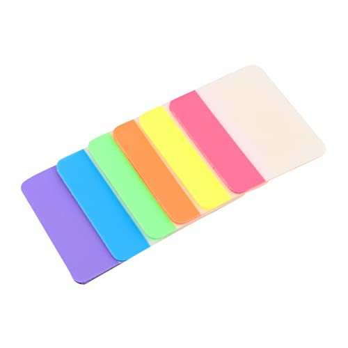 Angoily 4 Stück Bunte Index Sticker Beschreibbare Haftnotizen für Schüler Transparente Etiketten für Effektives Lernen Praktische Seitenmarkierungen für Büro und Schule von Angoily