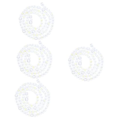 Angoily 4 Stück Diy Glasperlen Farbige Quadratische Beads für Schmuckherstellung für Armbänder und Projekte pro Strang von Angoily