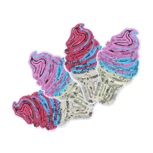 Angoily 4 Stück Eiscreme Pailletten Stoffaufkleber DIY Kleidungsdekor Pailletten Applikation Gestickte Applikation Pailletten Glitzer Patches Hut Patches Pailletten Zum Angoily 4 Stück Eiscreme Pailletten Stoffaufkleber DIY Kleidungsdekor Pailletten Applikation Gestickte Applikation Pailletten Glitzer Patches Hut Patches Pailletten Zum von Angoily