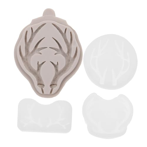Angoily 4 Stück Epoxid-Silikon-Gießform Schild Hirschgeweih Schimmel Schmuck Hirschform Geweih-Wandkunstform Gießform aus Hirschhorn formt Silikon Kieselgel Weiß Angoily 4 Stück Epoxid-Silikon-Gießform Schild Hirschgeweih Schimmel Schmuck Hirschform Geweih-Wandkunstform Gießform aus Hirschhorn formt Silikon Kieselgel Weiß von Angoily