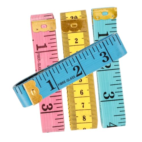 Angoily 4 Stück Flexibles Maßband Buntes Wiederverwendbares Nähmaßband für Körper und Taillenmessung Vielseitiges Maßband für DIY Nähen Stoff und Körpermaße Angoily 4 Stück Flexibles Maßband Buntes Wiederverwendbares Nähmaßband für Körper und Taillenmessung Vielseitiges Maßband für DIY Nähen Stoff und Körpermaße von Angoily