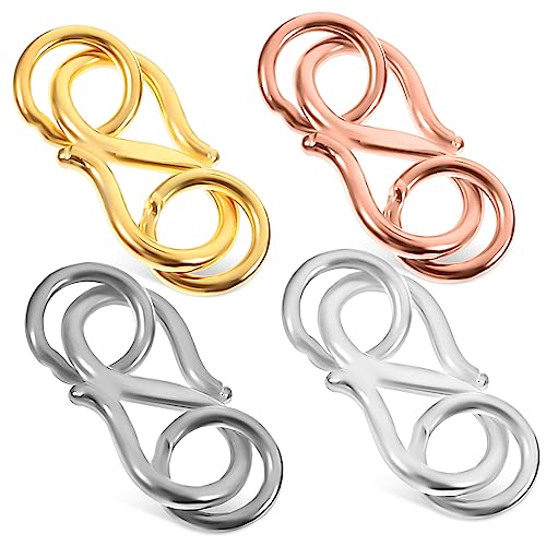 Angoily 4 Stück Halskettenschnalle vergoldeter Halskettenverschluss platinierter Halskettenverschluss Ersatz Sterling Clip Hakenverschlüsse für Schmuck Halskettenverschlüsse selber machen Angoily 4 Stück Halskettenschnalle vergoldeter Halskettenverschluss platinierter Halskettenverschluss Ersatz Sterling Clip Hakenverschlüsse für Schmuck Halskettenverschlüsse selber machen von Angoily