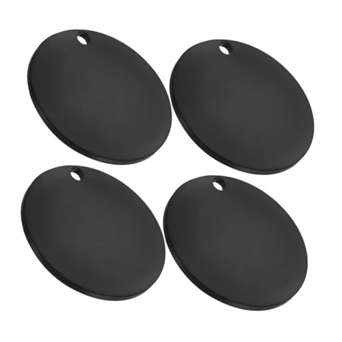 Angoily 4 Stück Haustierliste Schlüsselanhänger Metallschlüsselkettenblanks Halsketten-stanzrohlinge Hundemarken Aus Metall Leere Stempelanhänger Leere Hundetags Rostfreier Stahl Schwarz Angoily 4 Stück Haustierliste Schlüsselanhänger Metallschlüsselkettenblanks Halsketten-stanzrohlinge Hundemarken Aus Metall Leere Stempelanhänger Leere Hundetags Rostfreier Stahl Schwarz von Angoily