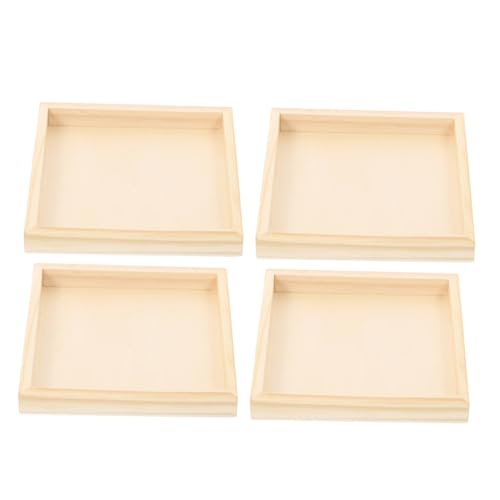 Angoily 4 Stück Holztablett Unlackiertes Holz Serviertablett Puzzle Organizer für Bausteine Praktische Aufbewahrungslösung für Kreative Projekte Angoily 4 Stück Holztablett Unlackiertes Holz Serviertablett Puzzle Organizer für Bausteine Praktische Aufbewahrungslösung für Kreative Projekte von Angoily