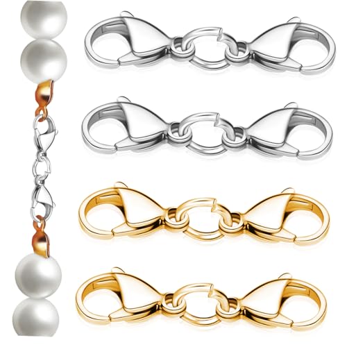 Angoily 4 Stück Hummerschere Kettenverschluss Halsketten Schiebeverschluss Schmuck Verschluss Halsketten-Gliederverschluss Hakenverschluss auf der Rückseite Armbandclips Legierung Angoily 4 Stück Hummerschere Kettenverschluss Halsketten Schiebeverschluss Schmuck Verschluss Halsketten-Gliederverschluss Hakenverschluss auf der Rückseite Armbandclips Legierung von Angoily