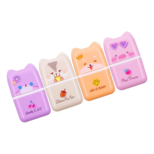 Angoily 4 Stück Kawaii Cartoon Tier Radiergummis Praktische Radierer für Kreative Schreibwaren für Schule und Büro Einfaches Entfernen von Radiergummiresten Farbenfrohe Designs für Kleine Angoily 4 Stück Kawaii Cartoon Tier Radiergummis Praktische Radierer für Kreative Schreibwaren für Schule und Büro Einfaches Entfernen von Radiergummiresten Farbenfrohe Designs für Kleine von Angoily
