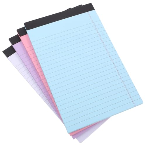 Angoily 4 Stück Kleine Liniert Notizblöcke Farbig Legal Pads Schreibblock To do Liste Memo Schulhefte Schreibunterlage für Büro und Schule Angoily 4 Stück Kleine Liniert Notizblöcke Farbig Legal Pads Schreibblock To do Liste Memo Schulhefte Schreibunterlage für Büro und Schule von Angoily