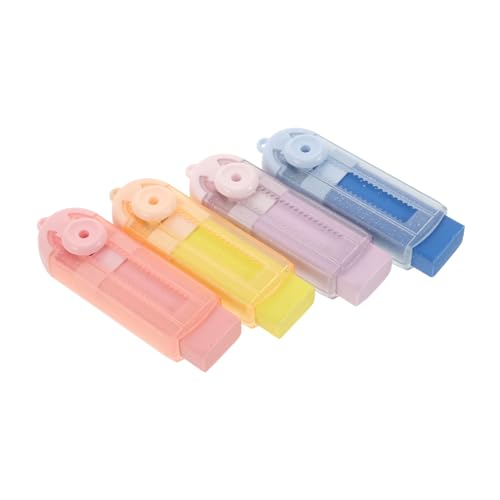 Angoily 4 Stück Kunst Radiergummi erasers for radiergummi pencil eraser office zubehör Radiergummi für Schule Klebestreifen Spielzeuggummi Radiergummis Radierer testen von Angoily