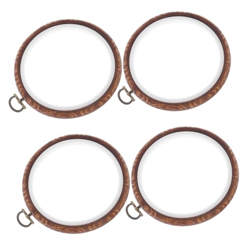 Angoily 4 Stück Kunstvoller Retro-stickrahmen Kunststoff Mini Stickring für Kreuzstich Nähen und DIY Bastelprojekte Vielseitig und Langlebig Angoily 4 Stück Kunstvoller Retro-stickrahmen Kunststoff Mini Stickring für Kreuzstich Nähen und DIY Bastelprojekte Vielseitig und Langlebig von Angoily