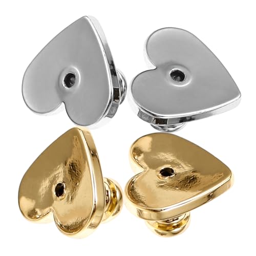 Angoily 4 Stück Love Ohrstöpsel Ohrring Verschlüsse Ohrring Teile Ohrring Herstellungsset Ohrring Verschlüsse Für Ohrstecker Ohrring Zubehör Ohrring Verschlüsse Aus Messing von Angoily