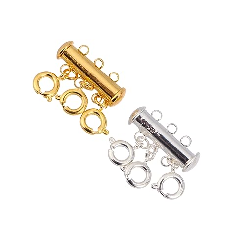 Angoily 4 Stück Magnetische Verbindungsschnalle Gold Damen Magnetverschlüsse Stapelbare Layering Halskette Silber Damen Layered Key Slide Lock Angoily 4 Stück Magnetische Verbindungsschnalle Gold Damen Magnetverschlüsse Stapelbare Layering Halskette Silber Damen Layered Key Slide Lock von Angoily