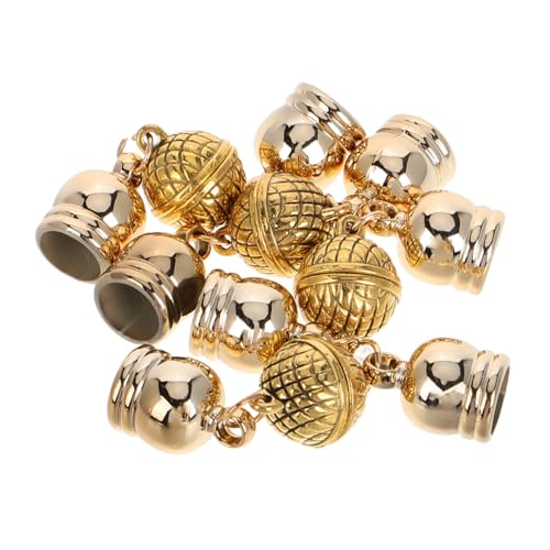 Angoily 4 Stück Magnetverschluss Schmuckverschluss Goldfarbene Magnetische Halsketten Verschlüsse für DIY Schmuckherstellung und Schals Vielseitig Sicher Stilvoll von Angoily