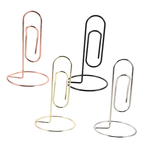 Angoily 4 Stück Metall-visitenkartenhalter mit Sicherem Klammer-design Memo Notizhalter für Büro Meetings und Professionelle Netzwerke Praktisch und Vielseitig für Schreibtisch und Angoily 4 Stück Metall-visitenkartenhalter mit Sicherem Klammer-design Memo Notizhalter für Büro Meetings und Professionelle Netzwerke Praktisch und Vielseitig für Schreibtisch und von Angoily