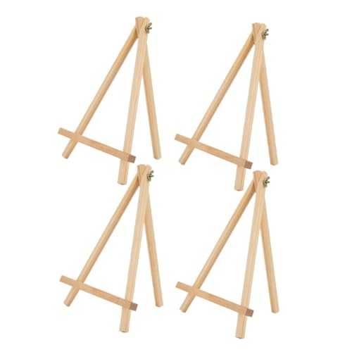 Angoily 4 Stück Mini Holzstaffelei Faltbar mit Stabilem Dreibein Design Leichter Desktop Displayständer für Kunstprojekte Vielseitig Nutzbar als Bilder Sammelobjekt halter Angoily 4 Stück Mini Holzstaffelei Faltbar mit Stabilem Dreibein Design Leichter Desktop Displayständer für Kunstprojekte Vielseitig Nutzbar als Bilder Sammelobjekt halter von Angoily