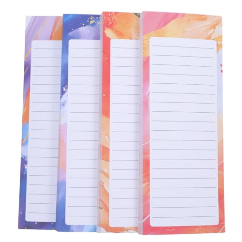 Angoily 4 Stück Notizbuch Notizblock Notizblöcke Für Den Haushalt Notizblock Zu Machen Täglicher Notizplaner Briefpapier Notepad Daily Planer Praktische Notizblöcke Büro-notizblock Papier von Angoily
