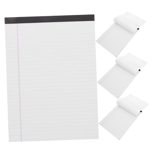Angoily 4 Stück Papier Nehmen Klemmbrett Schreibblock Von Der Hochschule Regierter Notizblock Kleine Notizblöcke College-liniertes Notizbuch College Liniertes Spiralnotizbuch Weiß von Angoily