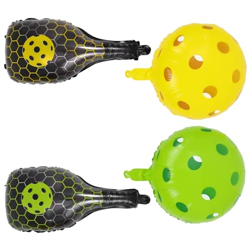 Angoily 4 Stück Schlägerballon Sport thematisiert Hohlkugelballons in Schlägerform Handballons ausgehöhlte Ballparty -Dekorationen Hohlkugel-Partyzubehör Sportballons Aluminiumfolie Angoily 4 Stück Schlägerballon Sport thematisiert Hohlkugelballons in Schlägerform Handballons ausgehöhlte Ballparty -Dekorationen Hohlkugel-Partyzubehör Sportballons Aluminiumfolie von Angoily