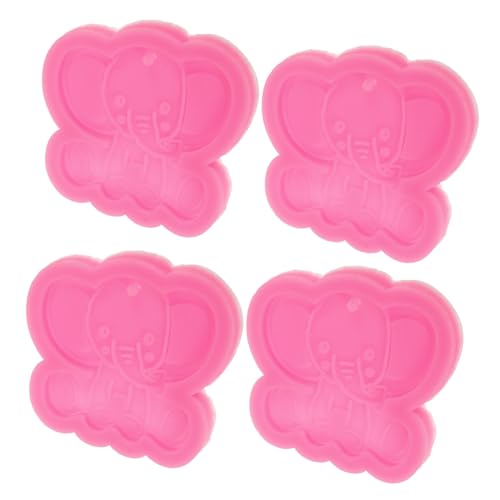 Angoily 4 Stück Schlüsselanhänger Form Schmuck Making Kit Schlüsselbund Silikonformen für Anhänger DIY Schmuckformen silikon gießformen silikon formen Harzformen für Schlüsselanhänger Rosa von Angoily