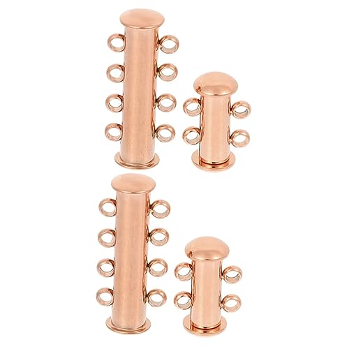 Angoily 4 Stück Schmuckverbinder Teiliges Mehrfachloch Verschlüsse für Perlenarmbänder und Halsketten DIY Metall Verbindungsverschlüsse für Armband Ketten Langlebig und Einfach zu Angoily 4 Stück Schmuckverbinder Teiliges Mehrfachloch Verschlüsse für Perlenarmbänder und Halsketten DIY Metall Verbindungsverschlüsse für Armband Ketten Langlebig und Einfach zu von Angoily