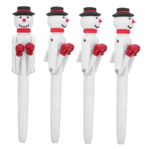 Angoily 4 Stück Schneemann-kugelschreiber mit Boxarmen Lustiger Novelty-gelschreiber für Weihnachten Interaktiver Schreibstift Stressabbauendes Party-geschenk Glattes Schreiben Praktisch Angoily 4 Stück Schneemann-kugelschreiber mit Boxarmen Lustiger Novelty-gelschreiber für Weihnachten Interaktiver Schreibstift Stressabbauendes Party-geschenk Glattes Schreiben Praktisch von Angoily