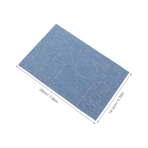 Angoily 4 Stück Selbstklebende Denim Flicken Jeans Reparaturpflaster aus Stabilem in Hellblau Dunkelblau und Schwarz für Kleidung Jacken Hosen Vielseitige Flicklösung von Angoily