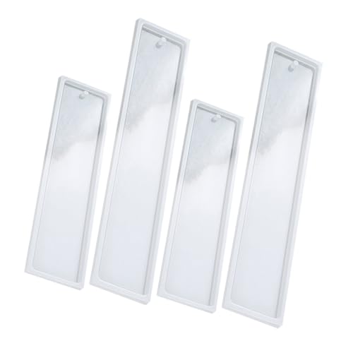 Angoily 4 Stück Silikon Lesezeichenform Teiliges Langlebig Länglich DIY Epoxidharz Gießform für Anhänger und Kreative Schmuckherstellung Angoily 4 Stück Silikon Lesezeichenform Teiliges Langlebig Länglich DIY Epoxidharz Gießform für Anhänger und Kreative Schmuckherstellung von Angoily