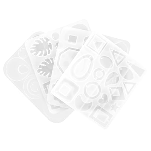 Angoily 4 Stück Silikonform für Ohrringe Teiliges DIY Schmuckanhänger Gießform aus Sicherem Langlebigem Silikon für Resin Schmuckherstellung und Individuelle Ohranhänger Gestaltung Angoily 4 Stück Silikonform für Ohrringe Teiliges DIY Schmuckanhänger Gießform aus Sicherem Langlebigem Silikon für Resin Schmuckherstellung und Individuelle Ohranhänger Gestaltung von Angoily