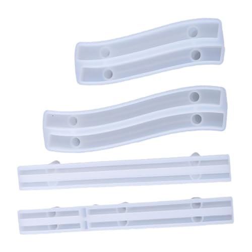 Angoily 4 Stück Silikonformen für Diy Kristallgriff Epoxidharz Gießform Handgemachte Zubehör für Ornamente für Kreative Projekte und Bastelarbeiten von Angoily