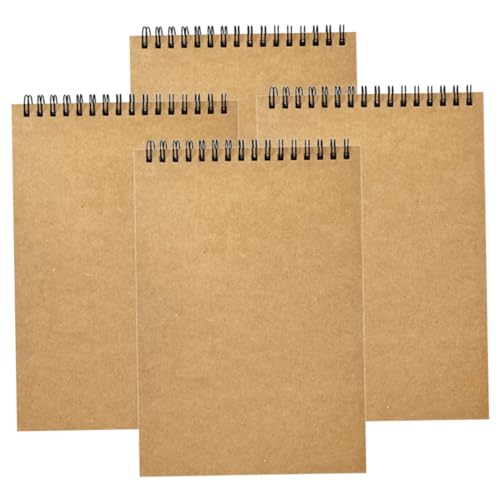 Angoily 4 Stück Spiral Notizbuch mit Kraftpapierumschlag Linierte Coil Notizblöcke für Büro und Schule Täglicher Planer für Studenten Lehrer und Berufstätige für Zeitmanagement und Angoily 4 Stück Spiral Notizbuch mit Kraftpapierumschlag Linierte Coil Notizblöcke für Büro und Schule Täglicher Planer für Studenten Lehrer und Berufstätige für Zeitmanagement und von Angoily