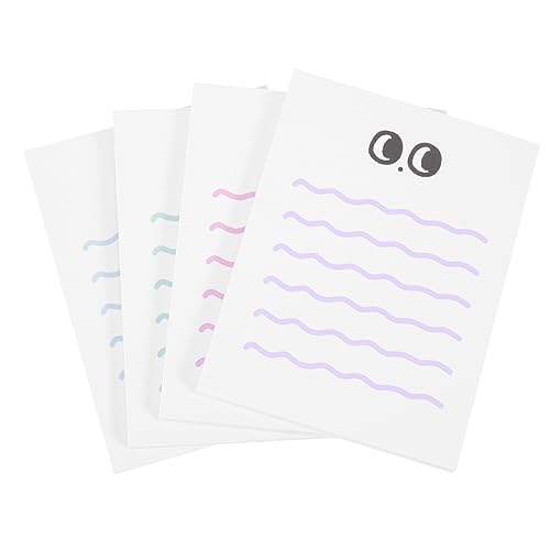 Angoily 4 Stück Studenten Notizblock Notizpapier Dickes Memo Pad für Schule und Büro Multi Funktionales Notizpapier Blau und Grün von Angoily