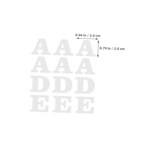 Angoily 4 Stück Teiliges Bügelbuchstaben Weiß Hitzebeständige Textilaufkleber Iron Patches für DIY Kleidung T Shirts Hüte Kreative Alphabet und Symbolapplikationen Angoily 4 Stück Teiliges Bügelbuchstaben Weiß Hitzebeständige Textilaufkleber Iron Patches für DIY Kleidung T Shirts Hüte Kreative Alphabet und Symbolapplikationen von Angoily