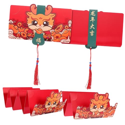 Angoily 4 Stück Teiliges Chinesische Stil Rote Umschläge mit Drachenmotiv Traditionelle Neujahrs Glückwunschumschläge für Hochzeit Festtage Vielseitig als und Schmuckbeutel Geeignet Angoily 4 Stück Teiliges Chinesische Stil Rote Umschläge mit Drachenmotiv Traditionelle Neujahrs Glückwunschumschläge für Hochzeit Festtage Vielseitig als und Schmuckbeutel Geeignet von Angoily