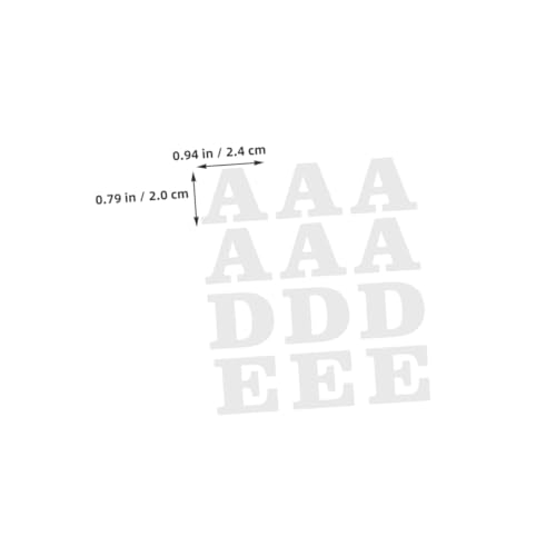 Angoily 4 Stück Teiliges DIY Bügelbild aus Weißem Heat Transfer Vinyl mit Buchstaben und Symbolen Vielseitig für T Shirts Caps Rucksäcke Einfache Applikationen für Textilverzierung Angoily 4 Stück Teiliges DIY Bügelbild aus Weißem Heat Transfer Vinyl mit Buchstaben und Symbolen Vielseitig für T Shirts Caps Rucksäcke Einfache Applikationen für Textilverzierung von Angoily