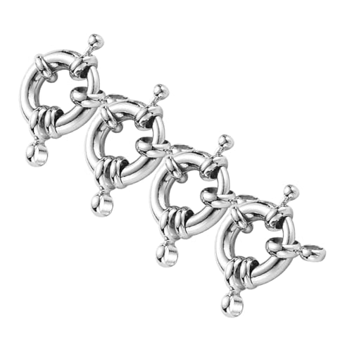 Angoily 4 Stück Teiliges Federring-verschlüsse Durchmesser Loch für Schmuckherstellung Runde Schmuckverbinder für DIY Halsketten Armbänder Sichere Langlebige Verschlussringe Angoily 4 Stück Teiliges Federring-verschlüsse Durchmesser Loch für Schmuckherstellung Runde Schmuckverbinder für DIY Halsketten Armbänder Sichere Langlebige Verschlussringe von Angoily