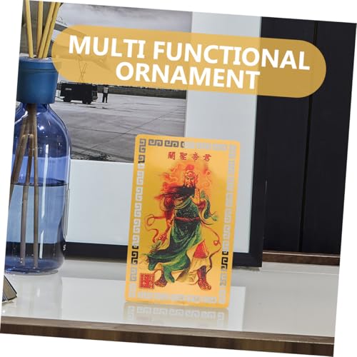 Angoily 4 Stück Teiliges Feng Shui Amulettkarten aus Aluminium Magnesium Legierung Langlebig und Rostfrei mit Guan Gong Schutz und Wohlstand Leichte Tragbare Chinesische Amulettkarten für Angoily 4 Stück Teiliges Feng Shui Amulettkarten aus Aluminium Magnesium Legierung Langlebig und Rostfrei mit Guan Gong Schutz und Wohlstand Leichte Tragbare Chinesische Amulettkarten für von Angoily