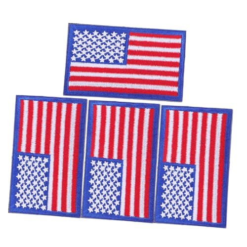 Angoily 4 Stück Teiliges Flaggen Aufnäher mit Bestickte Patriotische Bügelflicken für Rucksäcke Jacken Hüte und Hosen Robuste Waschbare Stoffpatches mit Amerikanischem Flaggenmotiv Angoily 4 Stück Teiliges Flaggen Aufnäher mit Bestickte Patriotische Bügelflicken für Rucksäcke Jacken Hüte und Hosen Robuste Waschbare Stoffpatches mit Amerikanischem Flaggenmotiv von Angoily