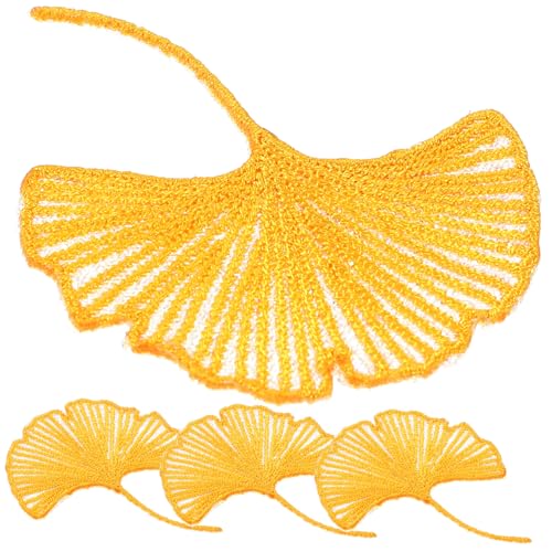 Angoily 4 Stück Teiliges Ginkgo Stickerei Patches Leichte Flexible Textilaufkleber für Kleidung Reparatur und DIY Dekoration Geeignet für Kleider Taschen Mützen Schuhe Handgefertigte Angoily 4 Stück Teiliges Ginkgo Stickerei Patches Leichte Flexible Textilaufkleber für Kleidung Reparatur und DIY Dekoration Geeignet für Kleider Taschen Mützen Schuhe Handgefertigte von Angoily