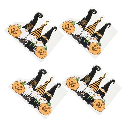 Angoily 4 Stück Teiliges Halloween Themen Bügelaufkleber Wärmeübertragungsapplikationen für Kleidung Einfach zu Verwenden für Diy Projekte Buntes Design für Outfits von Angoily