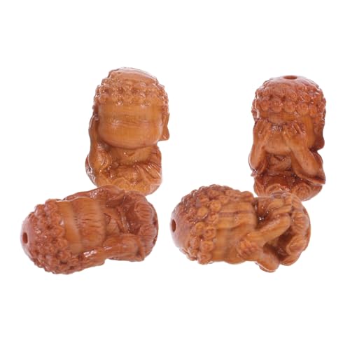 Angoily 4 Stück Teiliges Handgeschnitzte Holzperlen mit Tibetische Wohlstandsgöttin Motiv Natürliche Holzkugeln für DIY Schmuckherstellung Armband und Halskette Bastelmaterialien Angoily 4 Stück Teiliges Handgeschnitzte Holzperlen mit Tibetische Wohlstandsgöttin Motiv Natürliche Holzkugeln für DIY Schmuckherstellung Armband und Halskette Bastelmaterialien von Angoily